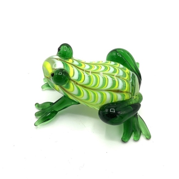 Handmade Glass Frog Trinket Figurine - Picture 8 of 11